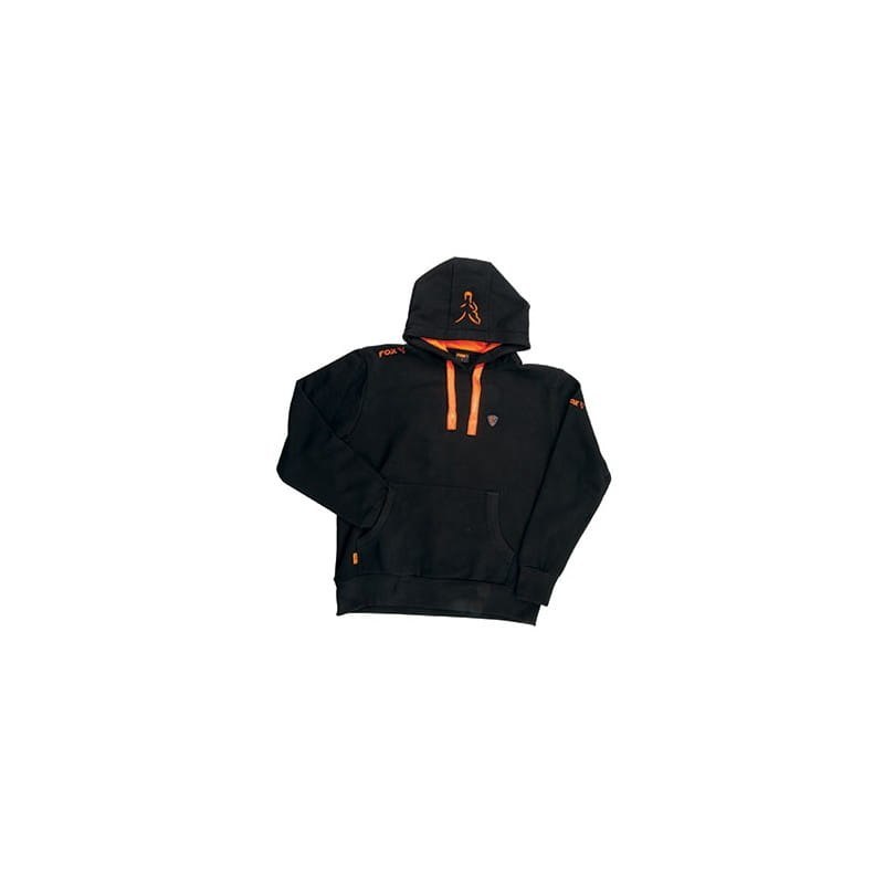 Fox wędkarska bluza z kapturem Black Orange XXXL Fox wędkarska bluza z kapturem Black Orange XXXL