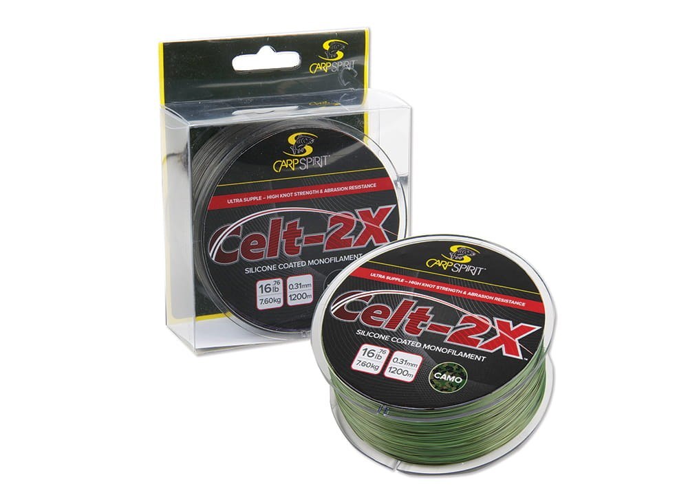Carp Spirit Żyłka Celt-2X Camo 0,31mm 1200m 16,5lb Carp Spirit Żyłka Celt-2X Camo 0,31mm 1200m 16,5lb