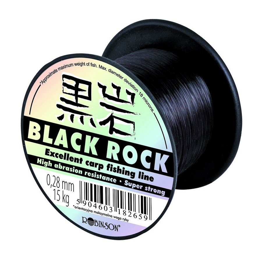 Robinson Żyłka Black Rock 600m 0,33mm 20kg Robinson Żyłka Black Rock 600m 0,33mm 20kg