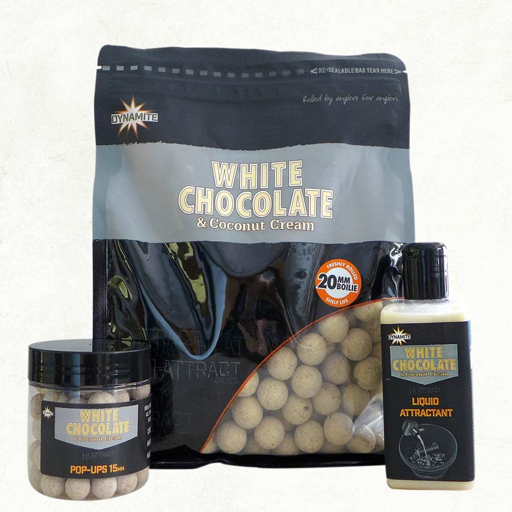 Dynamite White Chocolate boilies 15mm 1kg Dynamite White Chocolate boilies 15mm 1kg