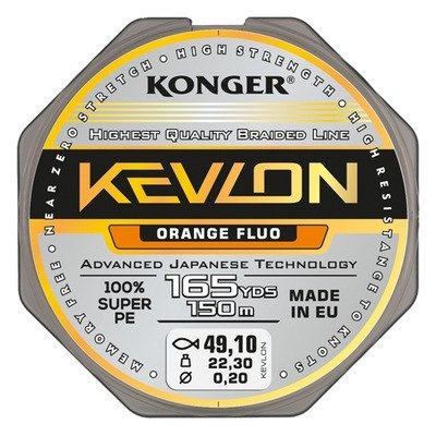 Konger Plecionka Przypon Kevlon Fluo 150m 0,12mm Konger Plecionka Przypon Kevlon Fluo 150m 0,12mm