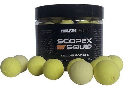 NASH SCOPEX SQUID POP UPS YELLOW 18MM 75G