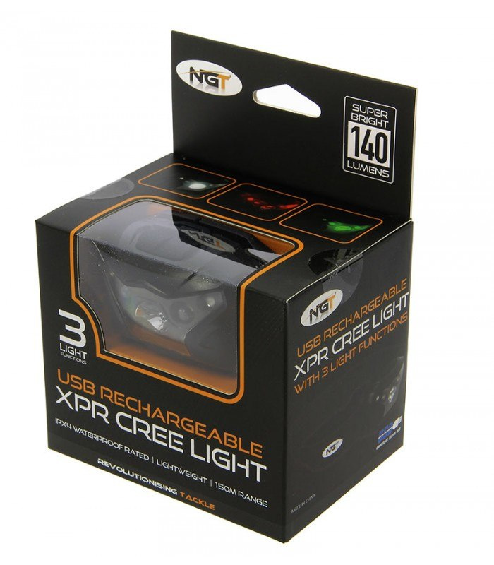 NGT Latarka Czołowa XPR USB Cree Light NGT Latarka Czołowa XPR USB Cree Light