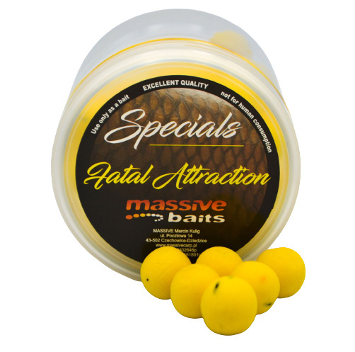 Massive Baits Special Pop Up 14mm 200ml Fatal Attraction Massive Baits Special Pop Up 14mm 200ml Fatal Attraction