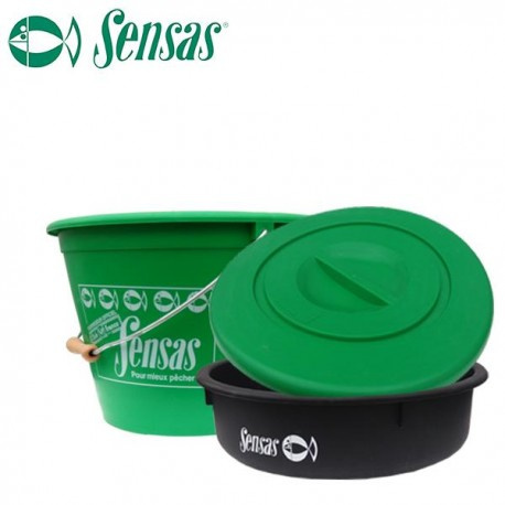 Sensas wiadro 25L z pokrywką + miska Sensas wiadro 25L z pokrywką + miska