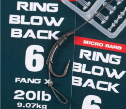 Nash Przypon ring blow back Rig Size 2 Barbed