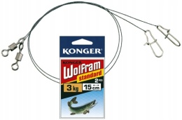 KONGER PRZYPON WOLFRAM STANDARD 45cm/10kg OP.x2 SZT