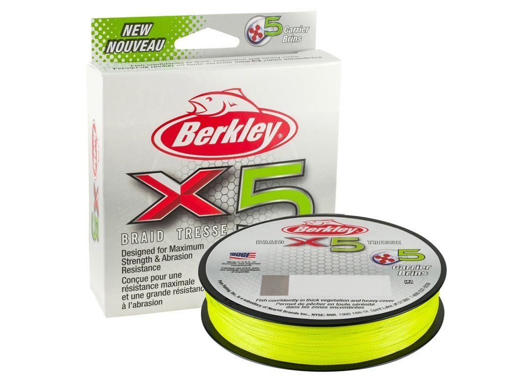 Berkley Plecionka X5 2,7kg 0,08mm 150m Fluo Żółty Yellow Berkley Plecionka X5 2,7kg 0,08mm 150m Fluo Żółty Yellow