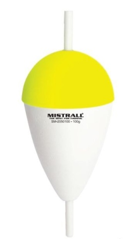 Mistrall Spławik sumowy 100g yellow/white
