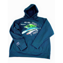 Robinson Bluza Bawełniana z Kapturem Black XXL