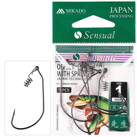 MIKADO HACZYK SENSUAL OFFSET WITH SPRING 6/0 BN MIKADO HACZYK SENSUAL OFFSET WITH SPRING 6/0 BN