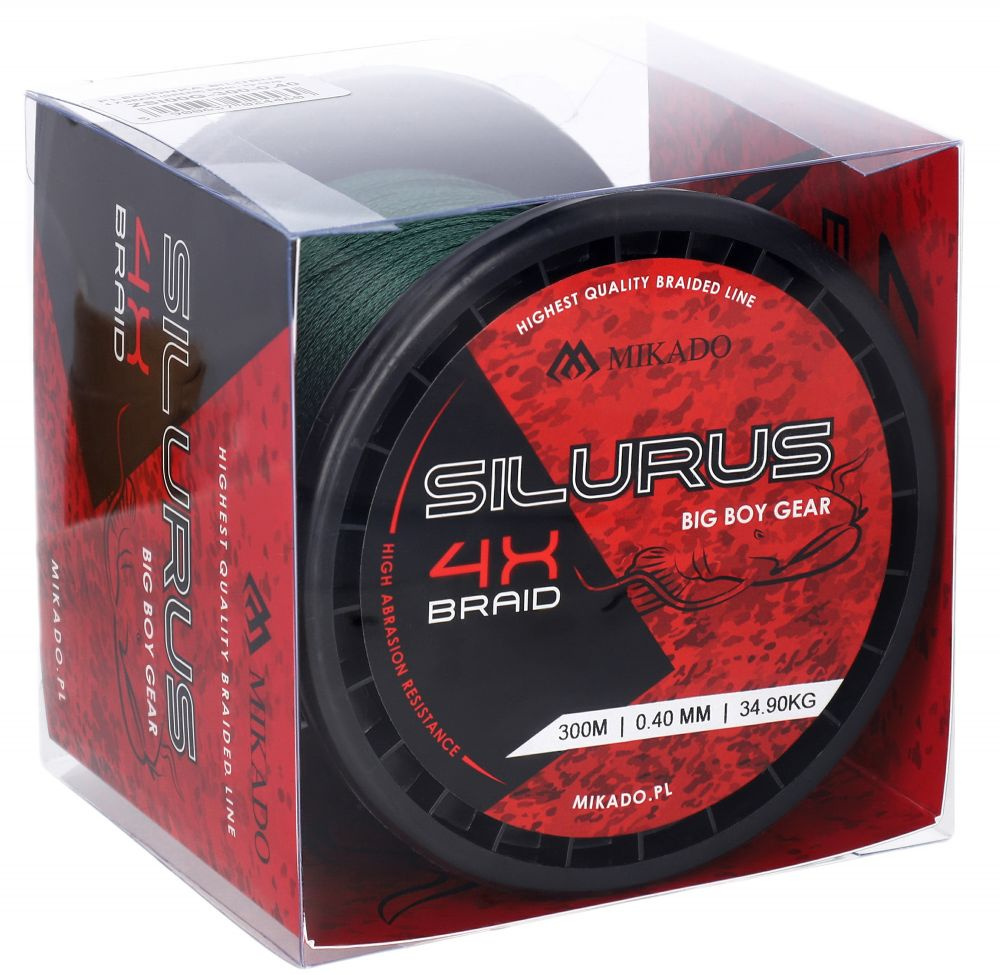 Mikado Plecionka Silurus X4 0,40mm 600m 34,9kg Zielona Mikado Plecionka Silurus X4 0,40mm 600m 34,9kg Zielona