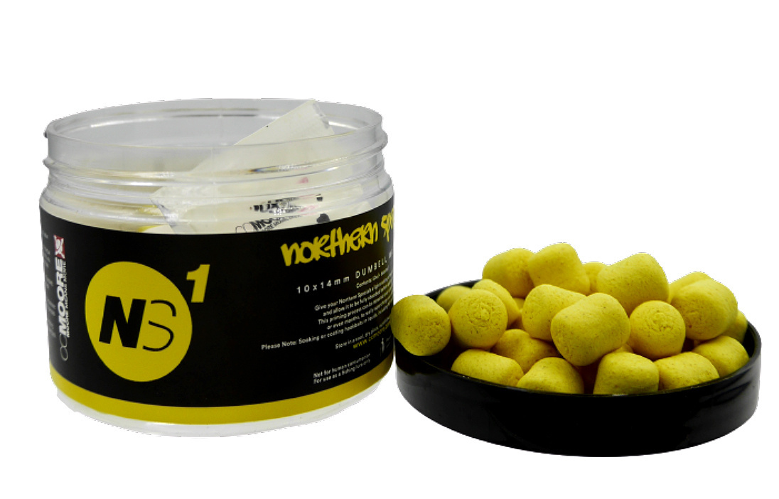 CC Moore Dumbell Wafters NS1 10/14 Yellow Żółty CC Moore Dumbell Wafters NS1 10/14 Yellow Żółty