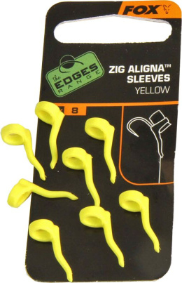 Fox Zig Aligna Sleeves x 8 yellow pozycjoner
