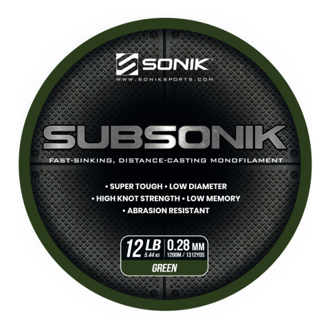 Sonik żyłka Subsonik 0,28 1200 Monofilament line Brown Sonik żyłka Subsonik 0,28 1200 Monofilament line Brown