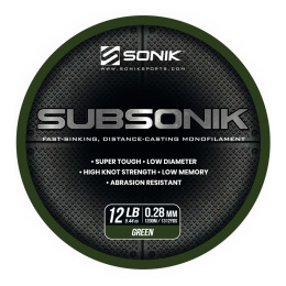 Sonik żyłka Subsonik 0,31 1200 Monofilament line Green