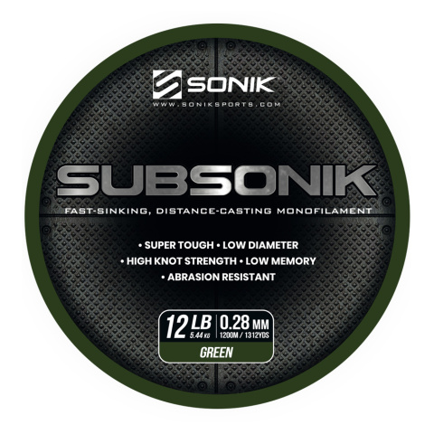 ŻYŁKA SONIK SUBSONIK CAMO 25LB 1200M 0,41MM