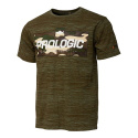 Prologic T-Shirt Bark Print Burnt Olive Green M