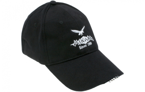 MIKADO CZAPKA Z DASZKIEM LED CZARNA