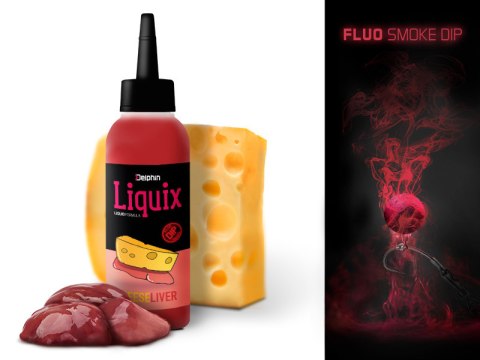 DELPHIN FLUO DIP D SNAX LIQUIX 100ML SER WĄTROBA DELPHIN FLUO DIP D SNAX LIQUIX 100ML SER WĄTROBA