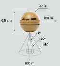 Echosonda Deeper Chirp+ 2.0 + Wzmacniacz SYGNAŁU Range Extender Holder