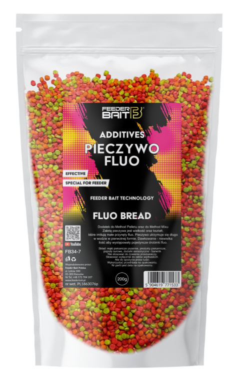 Feeder Bait Dodatek do zanęt Pieczywo Fluo 200g