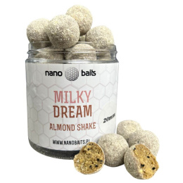 Nano Baits Kulki Tonące Milky Dream Almond Shake 20mm 250ml