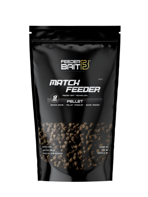 Feeder Bait Pellet Zanętowy Match Feeder 9mm 800g