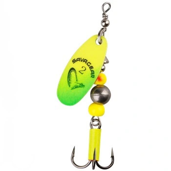 Błystka Savage Gear Caviar Spinner 2/6g Fluo Yellow Chartreuse