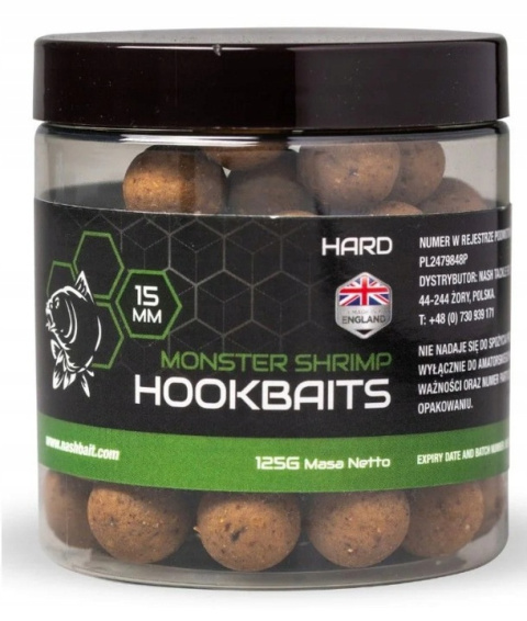 Nash Kulki Monster Shrimp Hard Hookbaits 15mm 2024