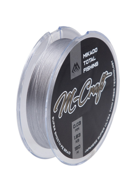 Mikado PLECIONKA - M-Craft Braid - 0.06mm/3.83kg/150m - STEEL GRAY Mikado PLECIONKA - M-Craft Braid - 0.06mm/3.83kg/150m - STEEL GRAY