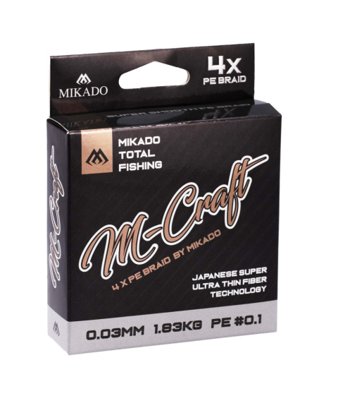 Mikado PLECIONKA - M-Craft Braid - 0.06mm/3.83kg/150m - STEEL GRAY Mikado PLECIONKA - M-Craft Braid - 0.06mm/3.83kg/150m - STEEL GRAY