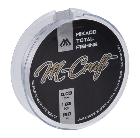 Mikado PLECIONKA - M-Craft Braid - 0.06mm/3.83kg/150m - STEEL GRAY Mikado PLECIONKA - M-Craft Braid - 0.06mm/3.83kg/150m - STEEL GRAY
