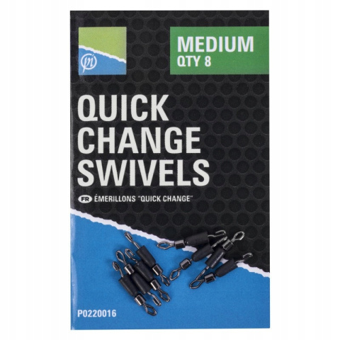 Krętliki z szybko złączką Preston Quick Change Swivels Medium