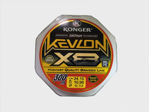 Konger Plecionka Kevlon Black x8 300m 0,12mm 10,95kg