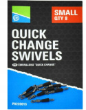 Krętliki z szybko złączką Preston Quick Change Swivels Small