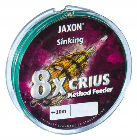 Plecionka Jaxon CRIUS 8X Method Feeder TONĄCA 0,14mm 15kg 10m