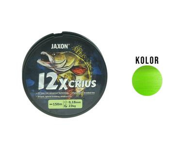Plecionka Jaxon Crius 12X Flash 0,14mm 15kg 150m zielona Plecionka Jaxon Crius 12X Flash 0,14mm 15kg 150m zielona