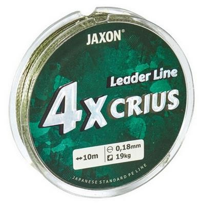 Plecionka przyponowa Jaxon Crius 4X 0,06mm 10m 4kg zielona