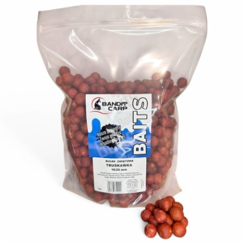 Bandit Carp Kulki Proteinowe Truskawka 16 / 20mm 3kg Bandit Carp Kulki Proteinowe Truskawka 16 / 20mm 3kg