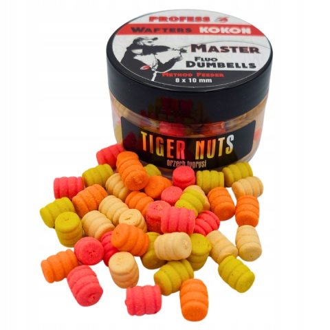 Profess Dumbells Fluo Wafters Master Kokon Orzech Tygrysi 8x10mm Profess Dumbells Fluo Wafters Master Kokon Orzech Tygrysi 8x10mm