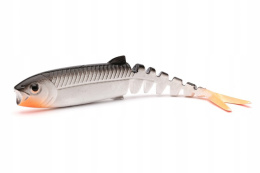 GUMA SAVAGE GEAR CANNIBAL V-TAIL WHITE BLACK 10cm