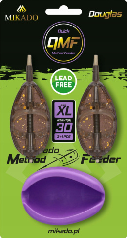 MiKADO KOSZYCZEK METHOD FEEDER DOUGLAS Q.M.F. XL KOMPLET 2x80g FOREMKA