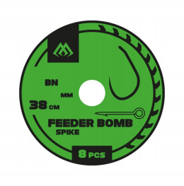 Mikado Przypony Fedeer Bomb 38cm Igła Nr 6 0,25mm Bez zadziorowy