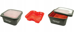 POJEMNIK KUWETA MISTRALL ZESTAW DO ODSĄCZANIA PELLETU 2w1 +SITKO 165x165x85