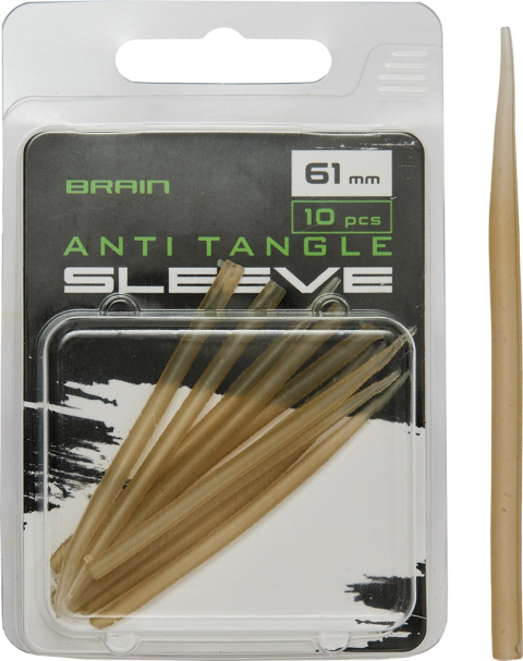BRAIN Gumki antysplątaniowe 61mm Transparentne 10szt BRAIN Gumki antysplątaniowe 61mm Transparentne 10szt