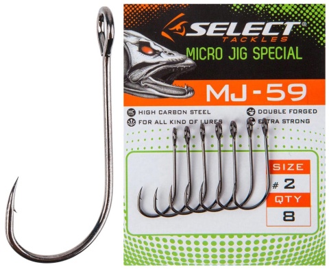 Haczyki Select MJ-59 Micro Jig Special #4 (9szt/opak) Haczyki Select MJ-59 Micro Jig Special #4 (9szt/opak)