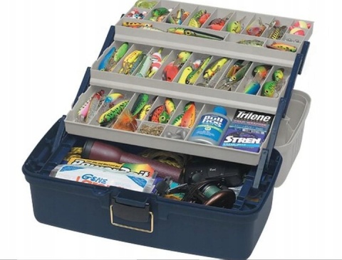 Plano Skrzynka LG 3 TRAY BOX BLUE / SILVER 19,25” dł. x 10” szer. x 9,75” wys. Plano Skrzynka LG 3 TRAY BOX BLUE / SILVER 19,25” dł. x 10” szer. x 9,75” wys.