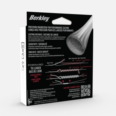 Plecionka BERKLEY Forward / 0.08mm / 2.05kg / 150m / Crystal Plecionka BERKLEY Forward / 0.08mm / 2.05kg / 150m / Crystal