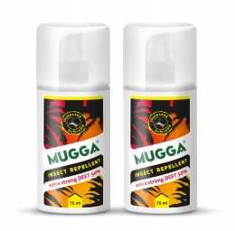 MUGGA SPRAY EXTRA STRONG 50% CZERWONA 2 SZTUKI